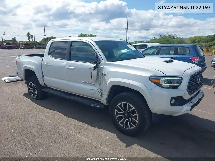 2022 Toyota Tacoma Sr5 V6 VIN: 3TYAZ5CN5NT022969 Lot: 45688755