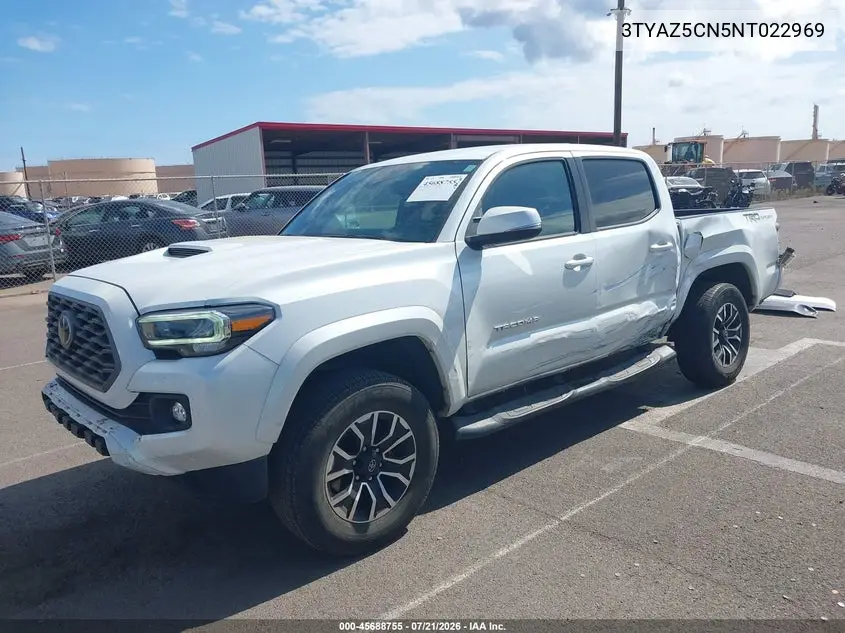 2022 Toyota Tacoma Sr5 V6 VIN: 3TYAZ5CN5NT022969 Lot: 45688755