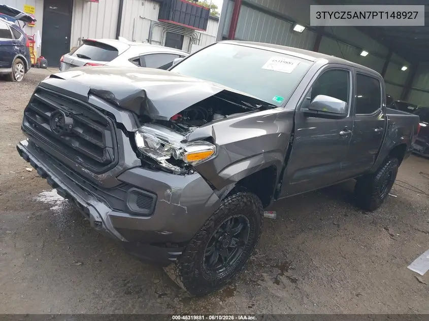 2023 Toyota Tacoma Sr V6 VIN: 3TYCZ5AN7PT148927 Lot: 45319881