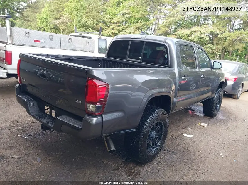 2023 Toyota Tacoma Sr V6 VIN: 3TYCZ5AN7PT148927 Lot: 45319881