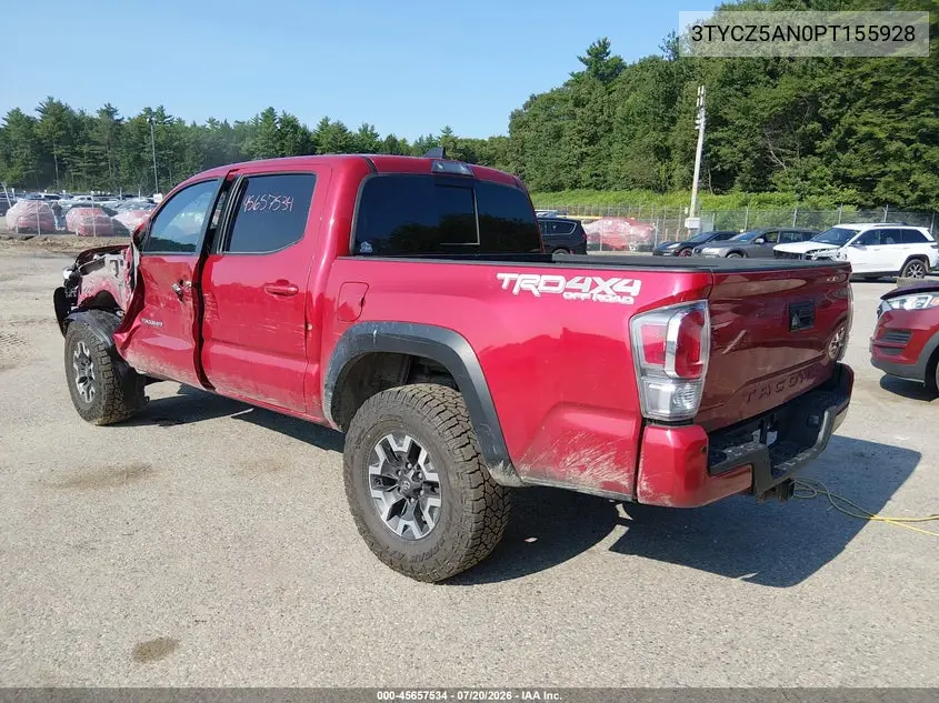 2023 Toyota Tacoma Trd Off Road VIN: 3TYCZ5AN0PT155928 Lot: 45657534