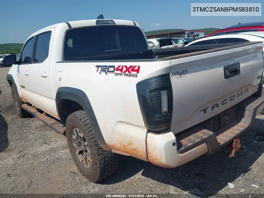 2023 Toyota Tacoma Trd Off Road VIN: 3TMCZ5AN8PM583810 Lot: 45686262