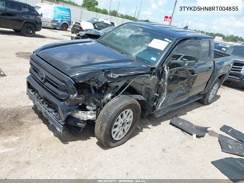 2024 Toyota Tacoma Sr VIN: 3TYKD5HN8RT004855 Lot: 45335777