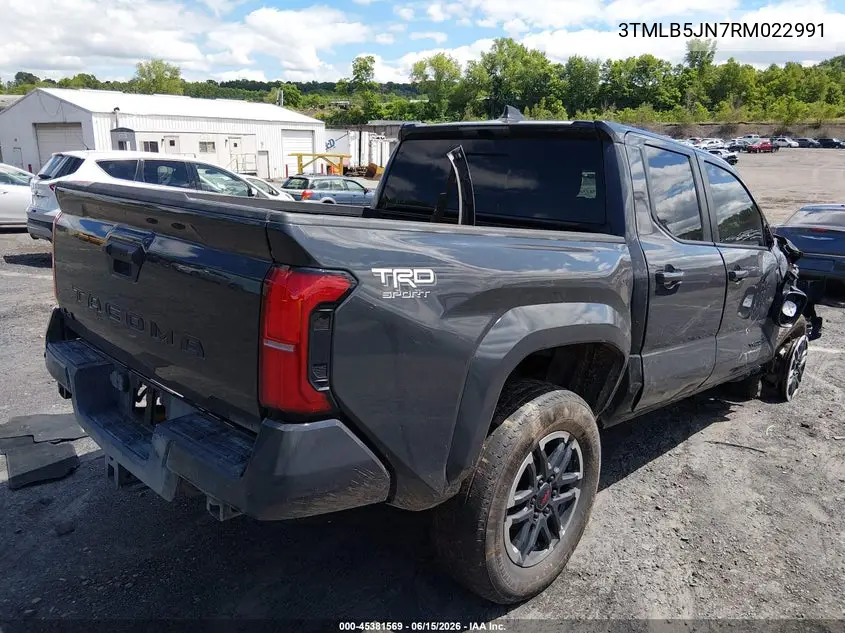 2024 Toyota Tacoma Trd Sport VIN: 3TMLB5JN7RM022991 Lot: 45381569