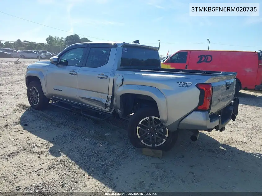 2024 Toyota Tacoma Trd Sport VIN: 3TMKB5FN6RM020735 Lot: 45456361