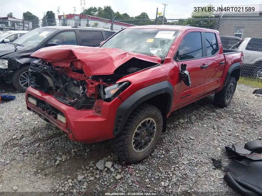 2024 Toyota Tacoma Trd Off Road VIN: 3TYLB5JN4RT021589 Lot: 45651083