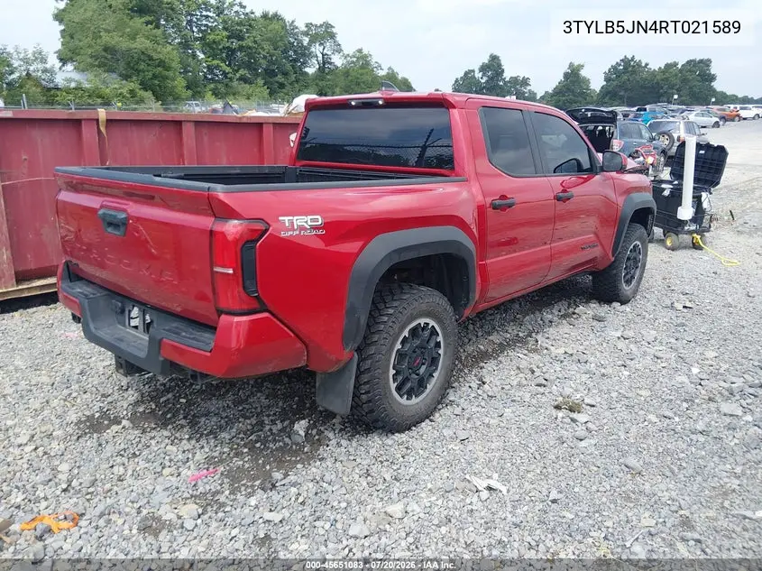 2024 Toyota Tacoma Trd Off Road VIN: 3TYLB5JN4RT021589 Lot: 45651083
