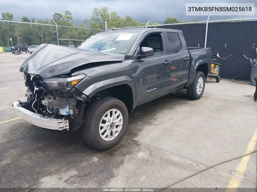 2025 Toyota Tacoma 2Wd Sr5 VIN: 3TMKB5FN8SM025618 Lot: 45622379