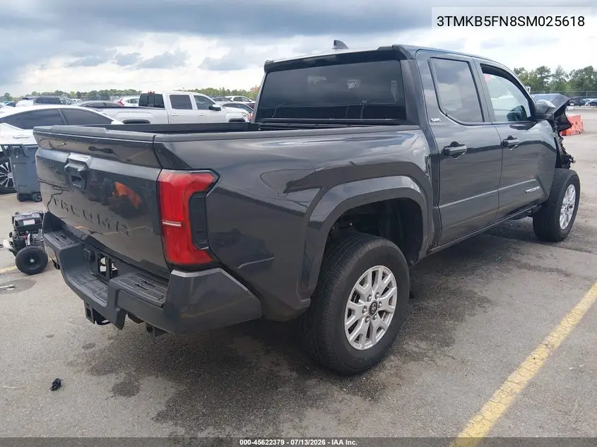 2025 Toyota Tacoma 2Wd Sr5 VIN: 3TMKB5FN8SM025618 Lot: 45622379