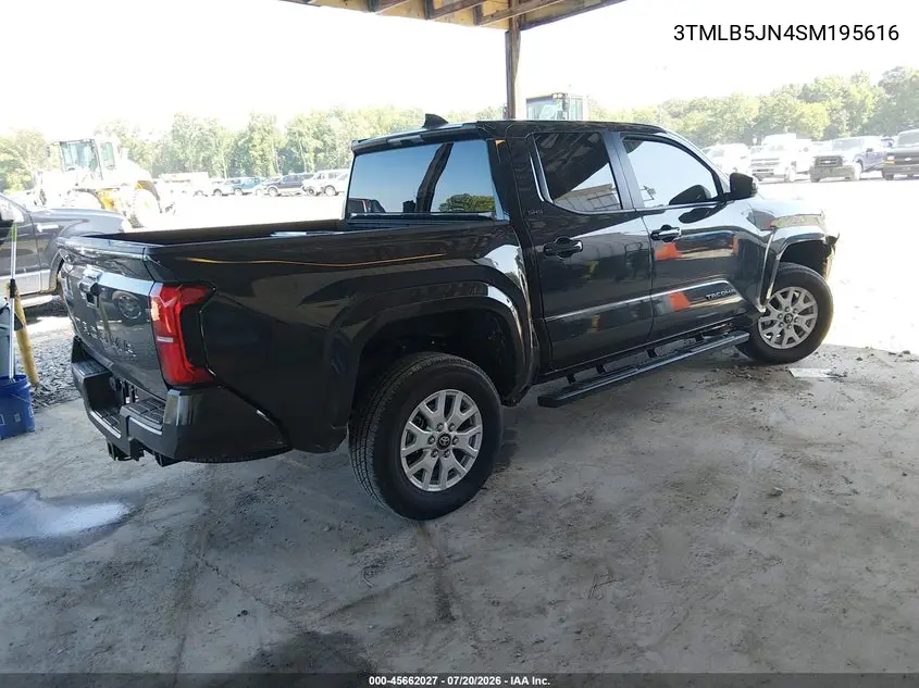 2025 Toyota Tacoma Sr5 VIN: 3TMLB5JN4SM195616 Lot: 45662027