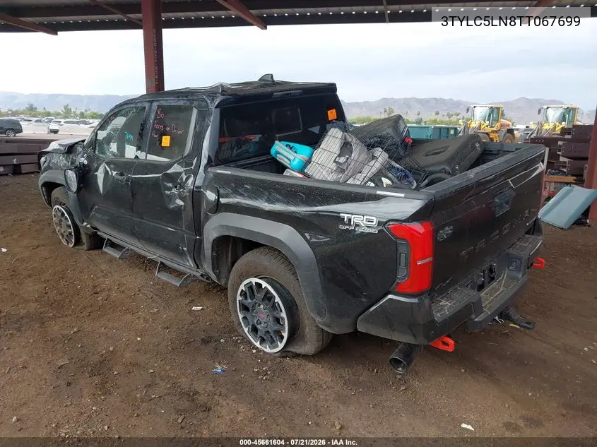 2026 Toyota Tacoma Hybrid Trd Off Road VIN: 3TYLC5LN8TT067699 Lot: 45661604
