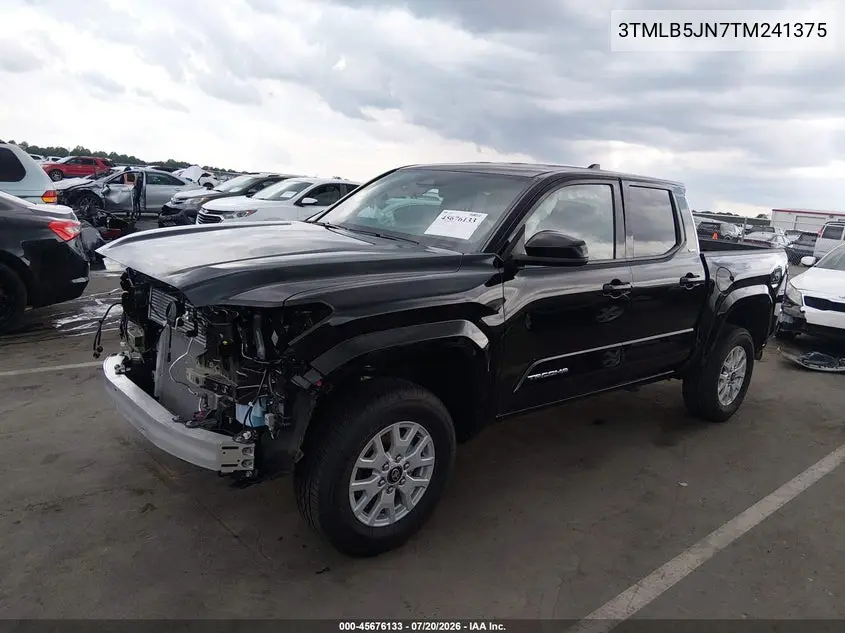 2026 Toyota Tacoma Sr5 VIN: 3TMLB5JN7TM241375 Lot: 45676133