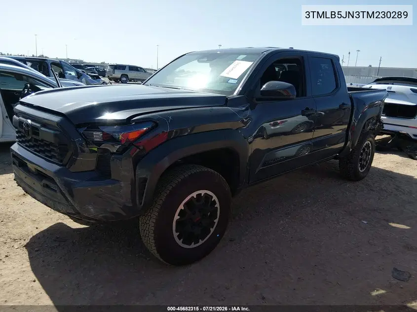 2026 Toyota Tacoma Trd Off Road VIN: 3TMLB5JN3TM230289 Lot: 45682315