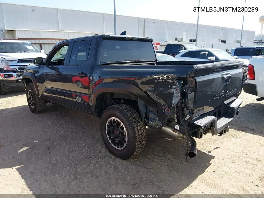 2026 Toyota Tacoma Trd Off Road VIN: 3TMLB5JN3TM230289 Lot: 45682315