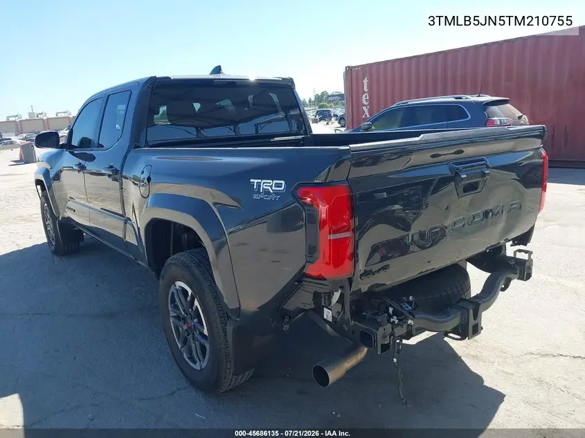 2026 Toyota Tacoma Trd Sport VIN: 3TMLB5JN5TM210755 Lot: 45686135
