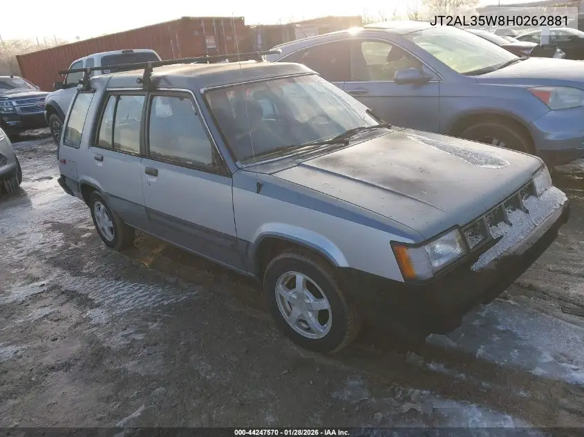 1987 Toyota Tercel Sr5 VIN: JT2AL35W8H0262881 Lot: 44247570