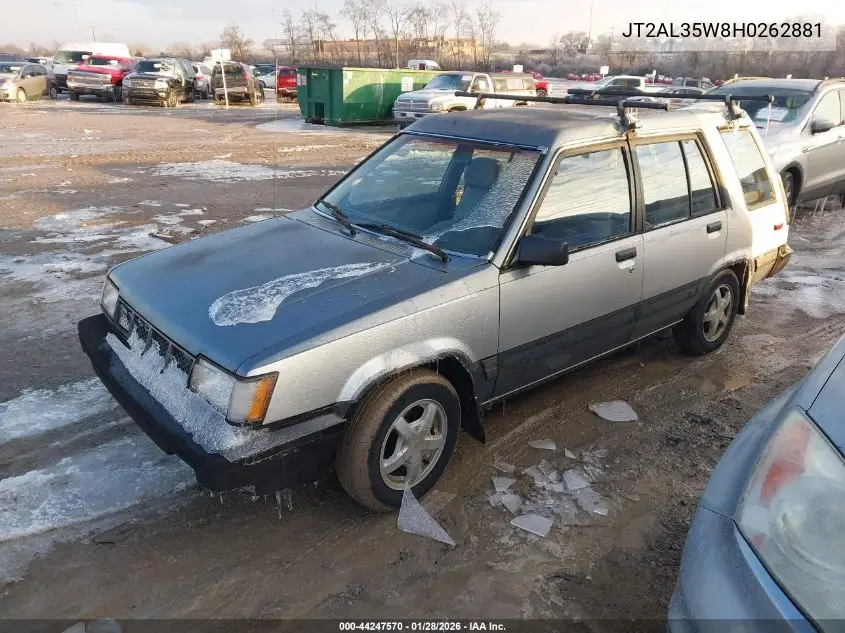 1987 Toyota Tercel Sr5 VIN: JT2AL35W8H0262881 Lot: 44247570