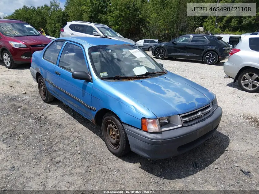 1994 Toyota Tercel Std VIN: JT2EL46S4R0421108 Lot: 45537684