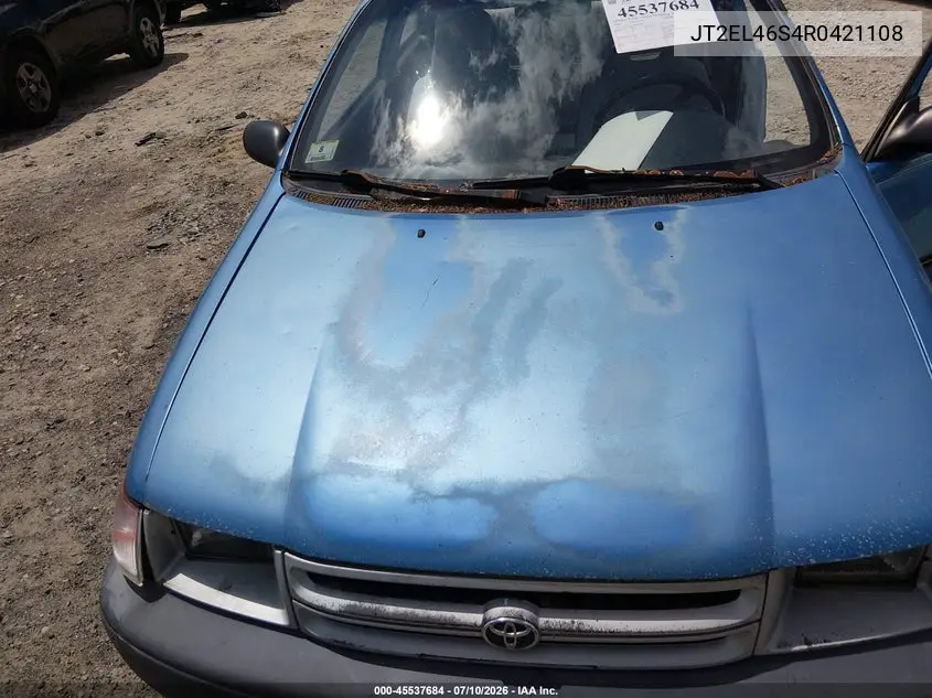 1994 Toyota Tercel Std VIN: JT2EL46S4R0421108 Lot: 45537684