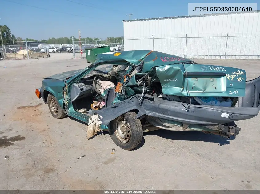 1995 Toyota Tercel Std VIN: JT2EL55D8S0004640 Lot: 44891376