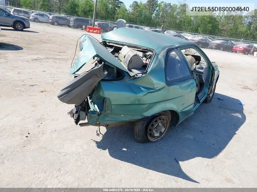 1995 Toyota Tercel Std VIN: JT2EL55D8S0004640 Lot: 44891376