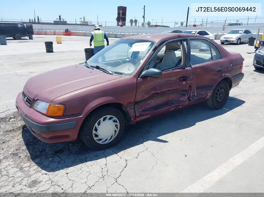 1995 Toyota Tercel Dx VIN: JT2EL56E0S0069442 Lot: 45633372