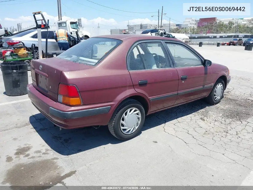 1995 Toyota Tercel Dx VIN: JT2EL56E0S0069442 Lot: 45633372