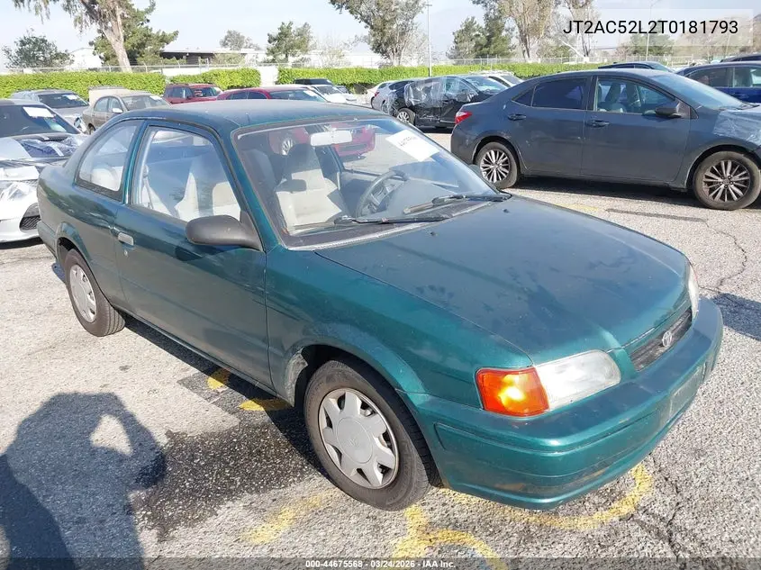 1996 Toyota Tercel Std/Dx VIN: JT2AC52L2T0181793 Lot: 44675568
