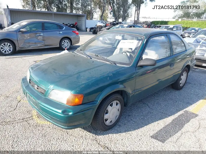 1996 Toyota Tercel Std/Dx VIN: JT2AC52L2T0181793 Lot: 44675568