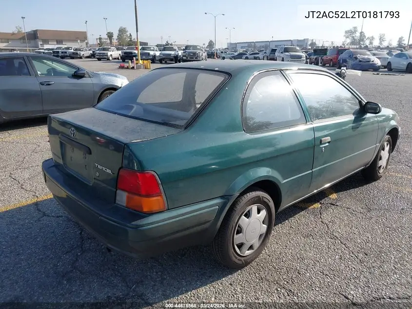 1996 Toyota Tercel Std/Dx VIN: JT2AC52L2T0181793 Lot: 44675568