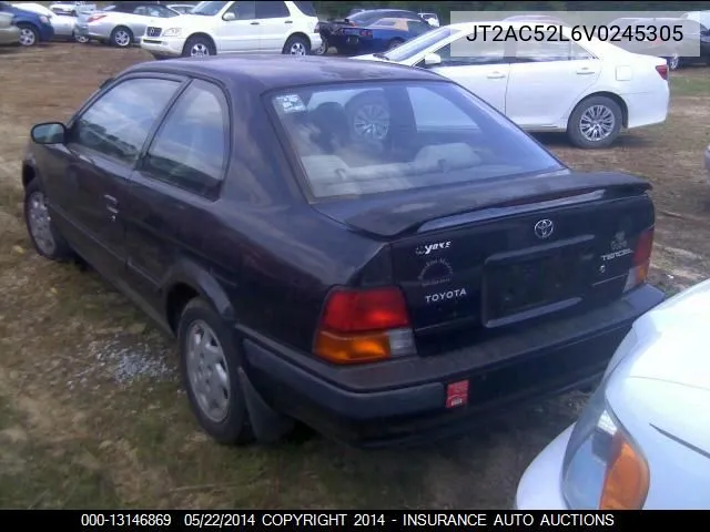 1997 Toyota Tercel Ce VIN: JT2AC52L6V0245305 Lot: 13146869