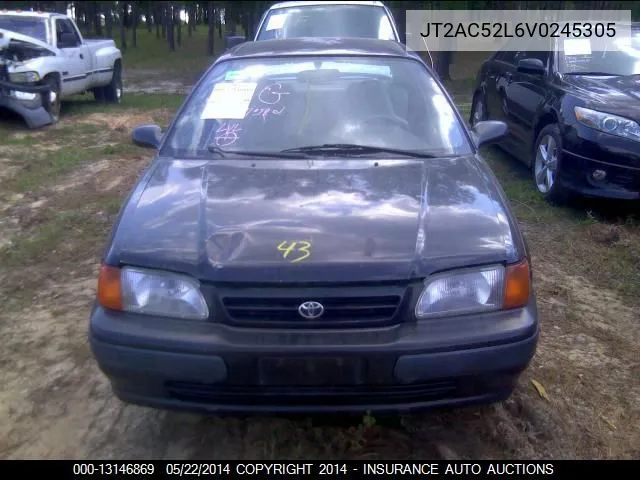 1997 Toyota Tercel Ce VIN: JT2AC52L6V0245305 Lot: 13146869