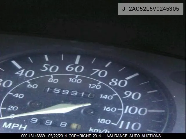 1997 Toyota Tercel Ce VIN: JT2AC52L6V0245305 Lot: 13146869