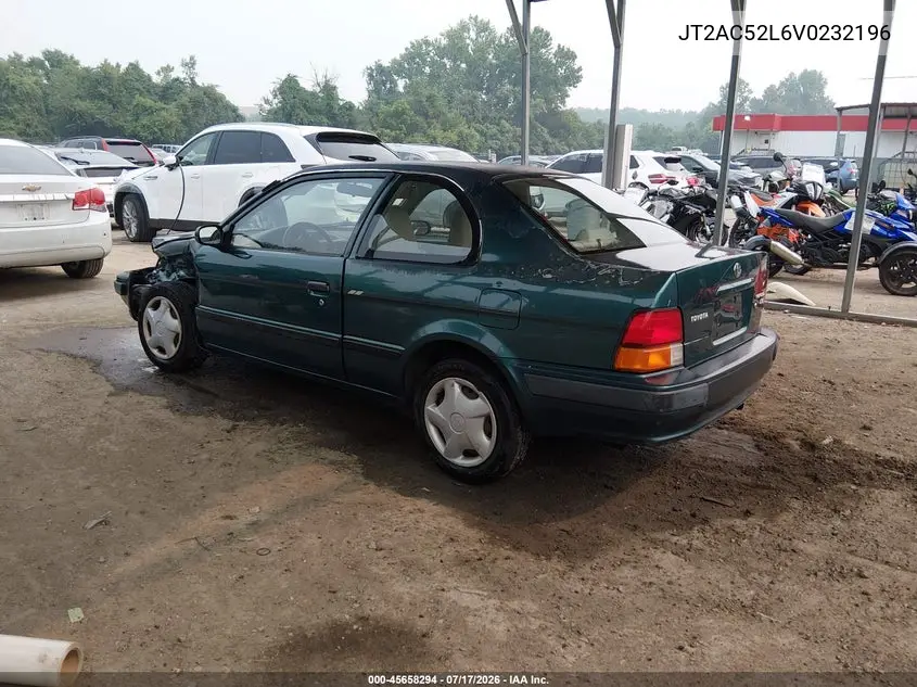 1997 Toyota Tercel Ce VIN: JT2AC52L6V0232196 Lot: 45658294