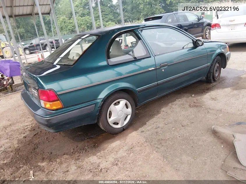 1997 Toyota Tercel Ce VIN: JT2AC52L6V0232196 Lot: 45658294