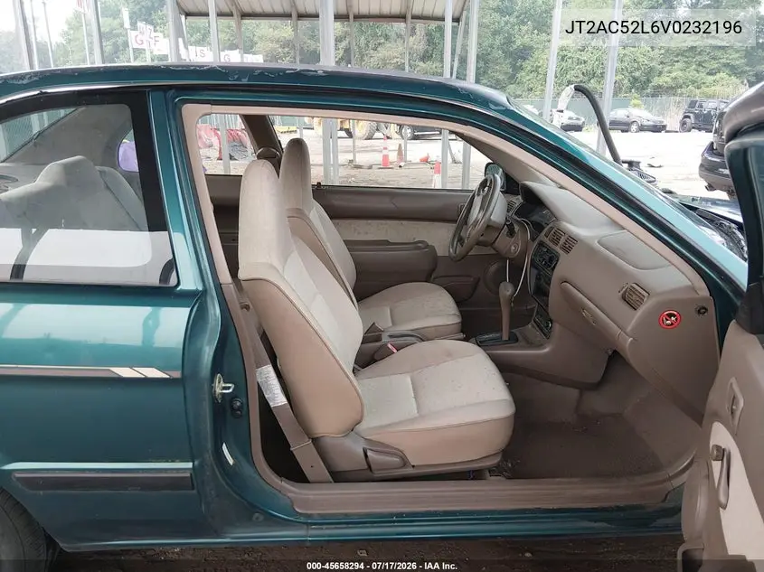 1997 Toyota Tercel Ce VIN: JT2AC52L6V0232196 Lot: 45658294
