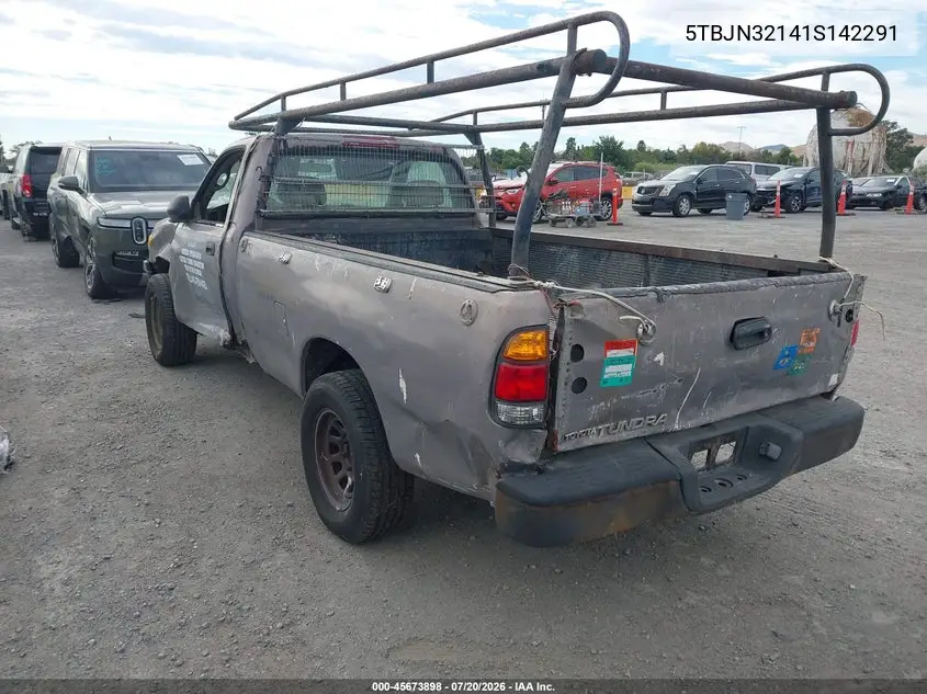 2001 Toyota Tundra VIN: 5TBJN32141S142291 Lot: 45673898