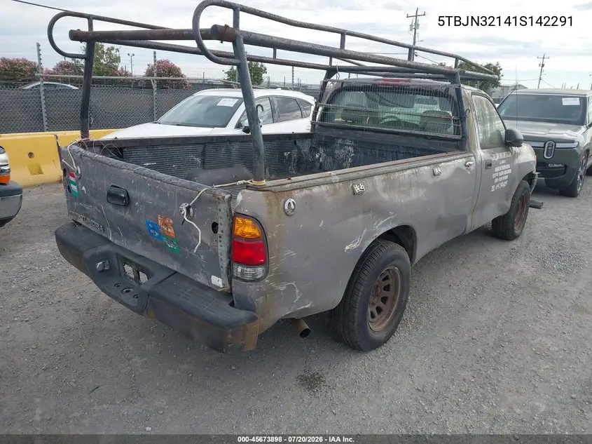 2001 Toyota Tundra VIN: 5TBJN32141S142291 Lot: 45673898