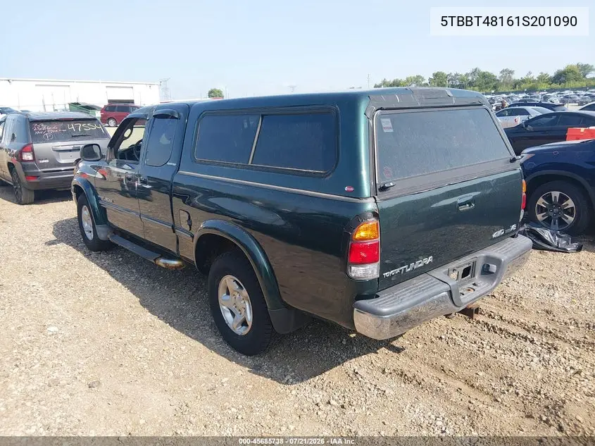 2001 Toyota Tundra Ltd V8 VIN: 5TBBT48161S201090 Lot: 45685738
