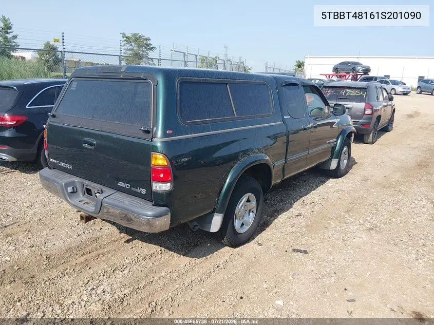 2001 Toyota Tundra Ltd V8 VIN: 5TBBT48161S201090 Lot: 45685738