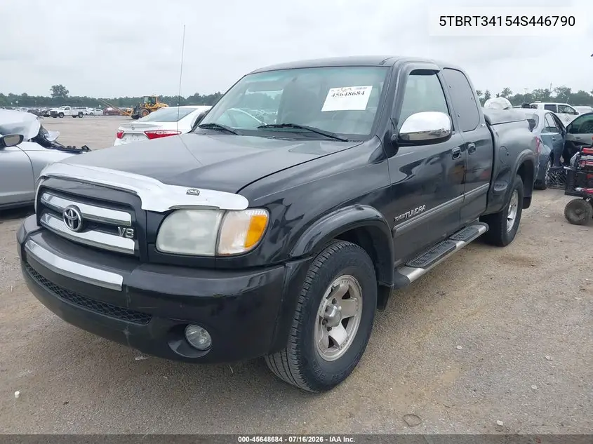 2004 Toyota Tundra Sr5 V8 VIN: 5TBRT34154S446790 Lot: 45648684
