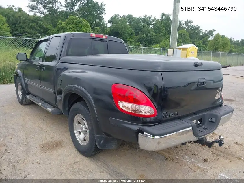 2004 Toyota Tundra Sr5 V8 VIN: 5TBRT34154S446790 Lot: 45648684