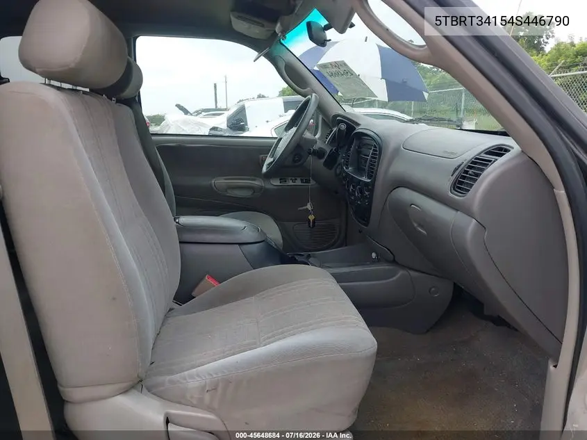 2004 Toyota Tundra Sr5 V8 VIN: 5TBRT34154S446790 Lot: 45648684
