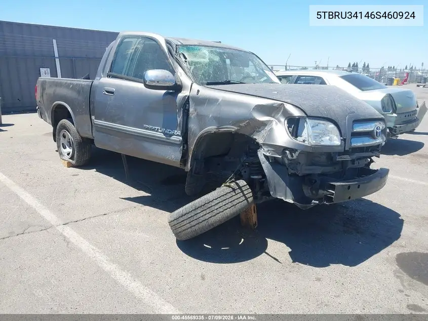 2006 Toyota Tundra Sr5 VIN: 5TBRU34146S460924 Lot: 45569335