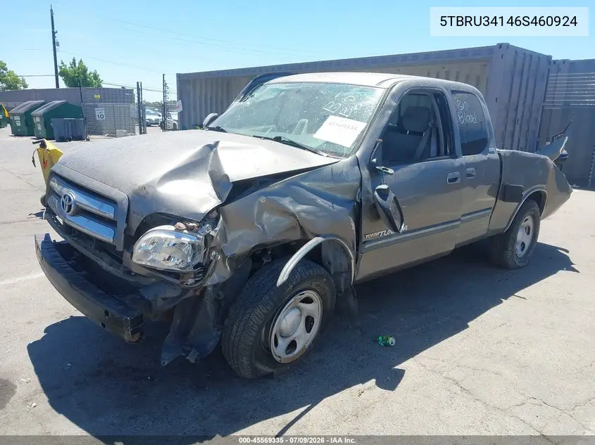 2006 Toyota Tundra Sr5 VIN: 5TBRU34146S460924 Lot: 45569335
