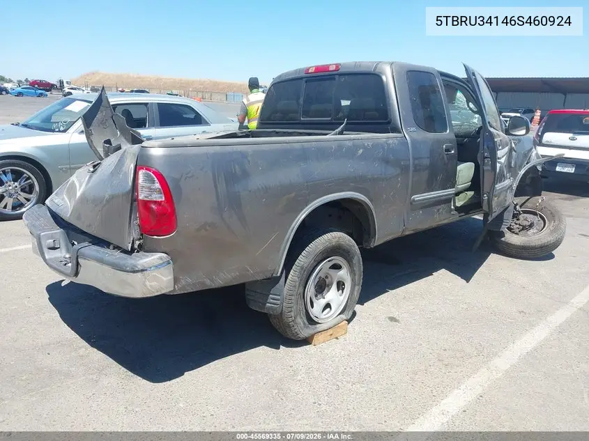 2006 Toyota Tundra Sr5 VIN: 5TBRU34146S460924 Lot: 45569335