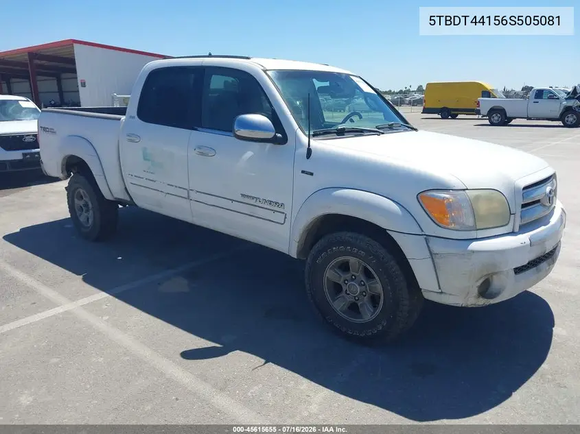 2006 Toyota Tundra Sr5 V8 VIN: 5TBDT44156S505081 Lot: 45615655
