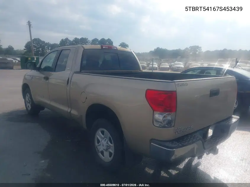 2007 Toyota Tundra Sr5 4.7L V8 VIN: 5TBRT54167S453439 Lot: 45509610