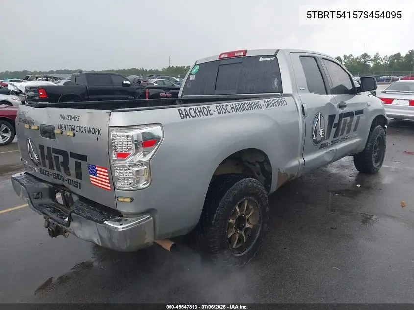 2007 Toyota Tundra Sr5 4.7L V8 VIN: 5TBRT54157S454095 Lot: 45547813