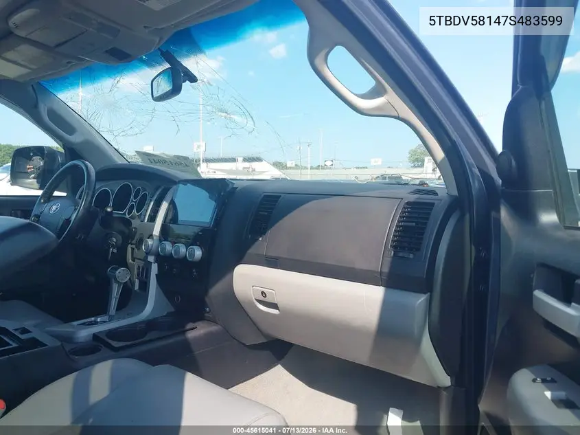 2007 Toyota Tundra Limited 5.7L V8 VIN: 5TBDV58147S483599 Lot: 45615041